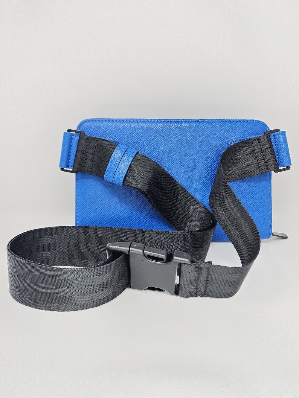 Rifbar Blue Double Zipper Crossbody Belt Bag - Picture 6 of 6